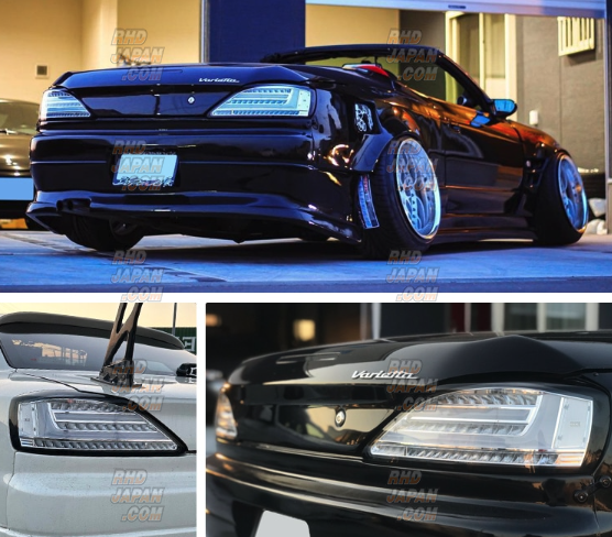 78 Works LED Fiber Tail Lamp Full Clear - Silvia S15 - RHDJapan